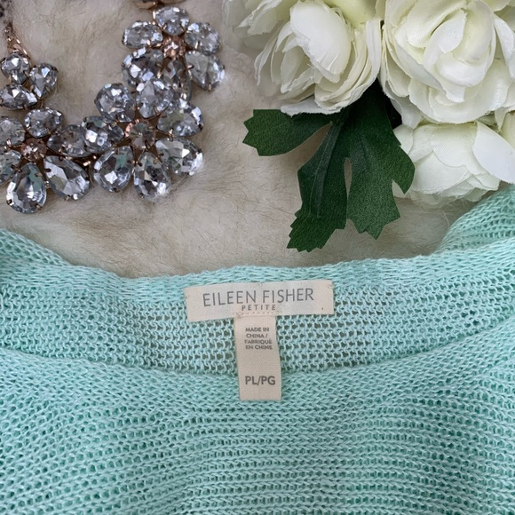 Eileen Fisher Mint Green Long Sleeve Sweater PL/PG - Picture 5 of 8